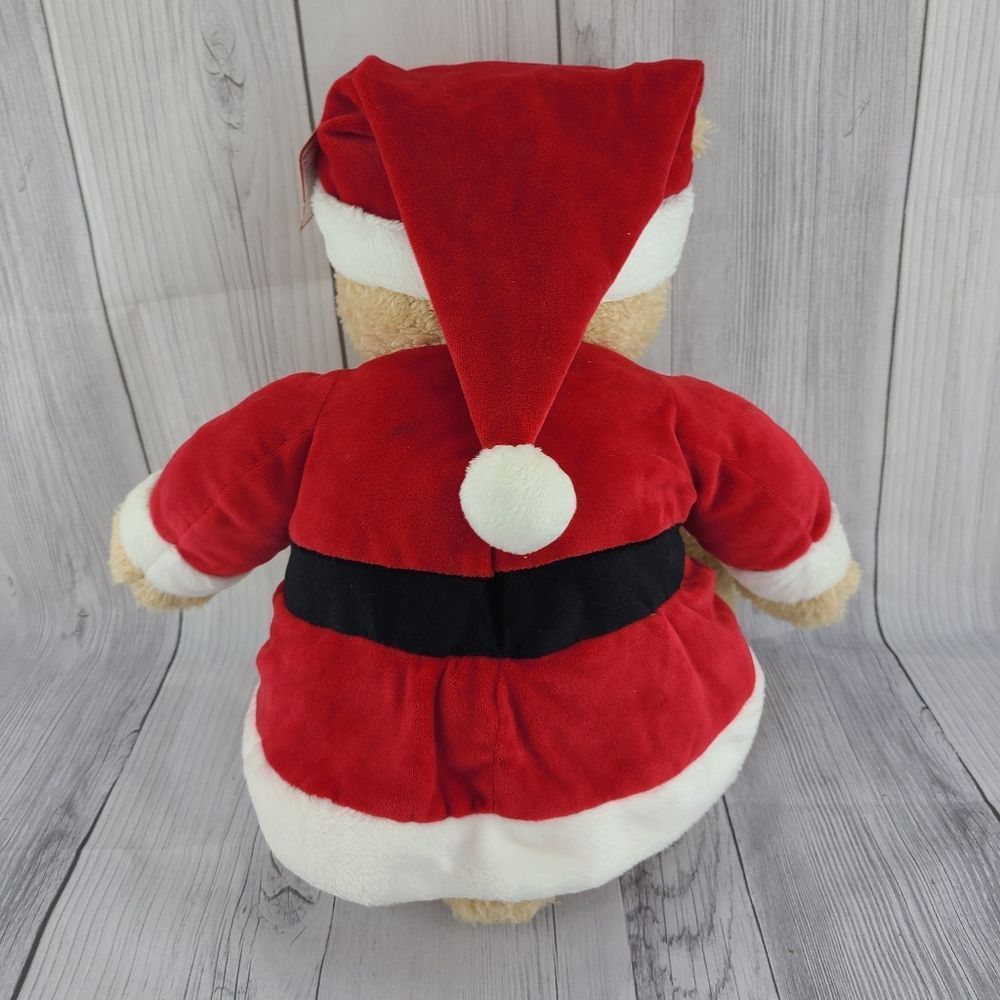 18" GUND My 1st Christmas Teddy Bear Stuffed Animal Plush Santa Suit Gift Toy - Picture 3 of 3